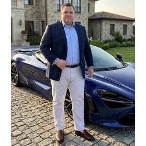 Blue Delta Khaki Performance Chino Straight Stretch Lightweight 41X31 USA Made